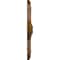 Ekena Millwork Antilles Ceiling Medallion (Fits Canopies up to 6"), Hand-Painted Smokey Topaz, 38 1/4"OD x 1 1/2"P CM38ANSTF - alternate 4